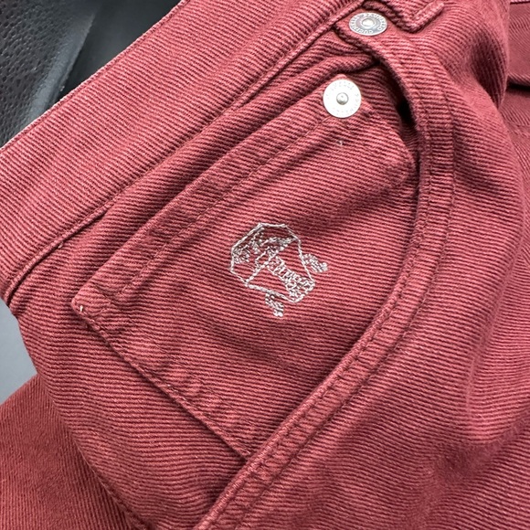 Brunello Cucinelli Deep Red Traditional Fit Denim EU50 - Picture 4 of 8